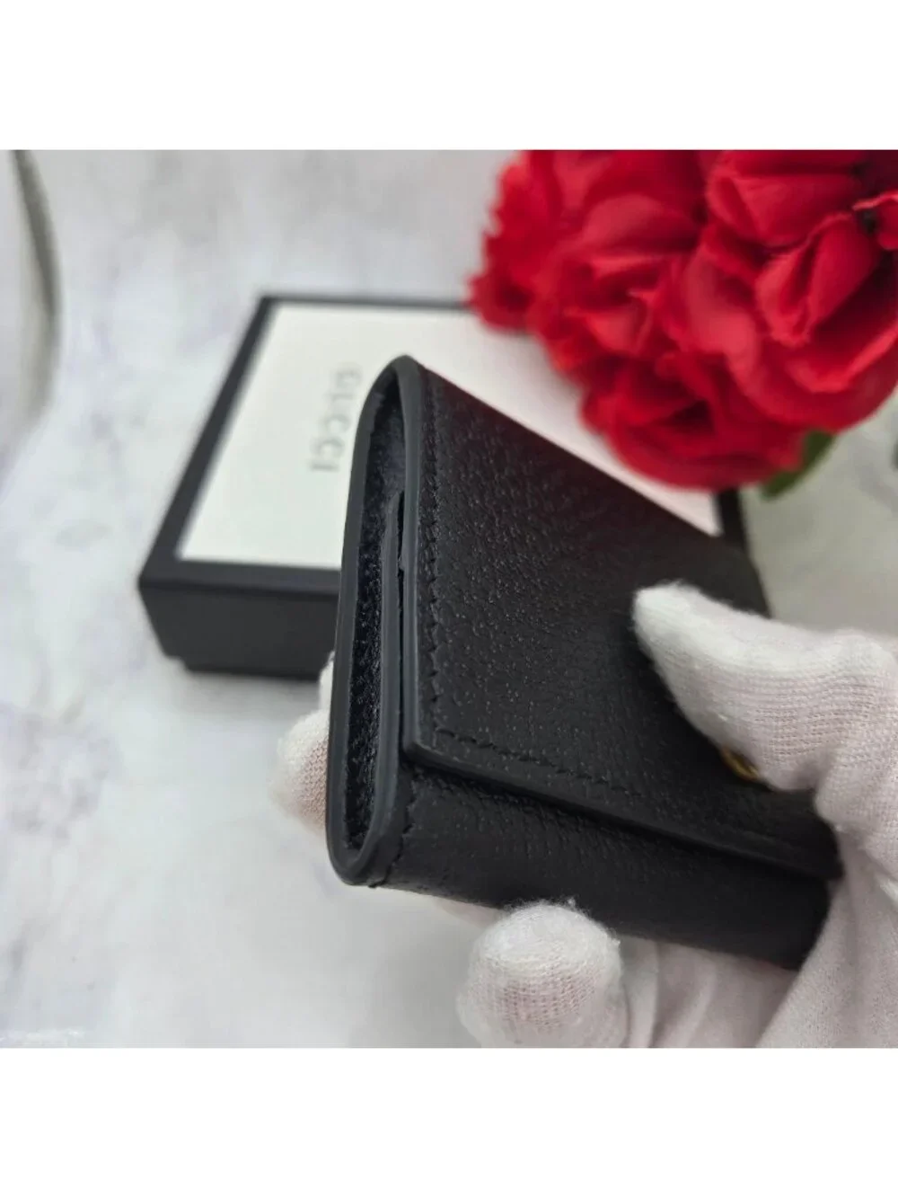 Gucci GG Marmont Coin Purse Black